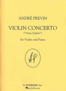 HAL LEONARD Previn, Andre: Violin Concerto ''Anne-Sophie'' (violin & piano)
