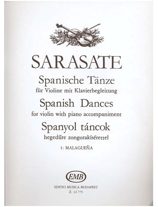 HAL LEONARD Sarasate, Pablo de: Spanish Dance Malaguena (violin & Piano)