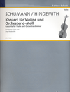 HAL LEONARD Schumann/Hindemith: Concert for Violin D minor (violin and piano)