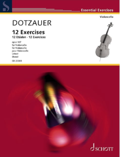 Schott Music Dotzauer (Bonz): 12 Exercises Op. 107 Urtext (cello)