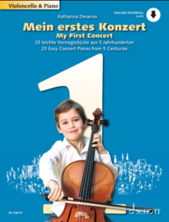 HAL LEONARD Deserno, Katharina: My First Concert - 25 Easy Concert Pieces from 5 Centuries (cello, piano, online access)