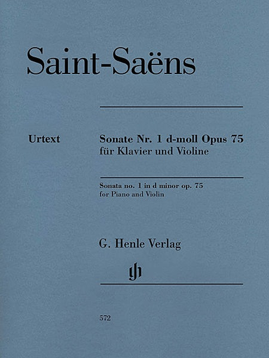 HAL LEONARD Saint-Saens, Camille: Sonata No. 1 in d minor Op. 75 (violin & piano)