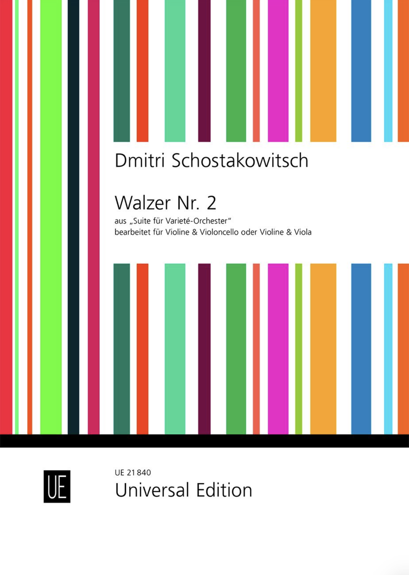 Universal Edition Shostakovich (Brooker): Waltz No.2 (violin and cello)