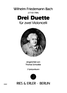 Ries & Erler Bach WF: Drei Duette (two cellos) RE