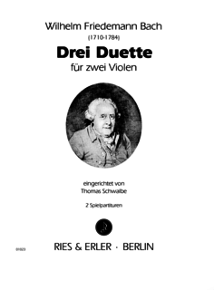 Ries & Erler Bach WF: Drei Duette (two violas) RE