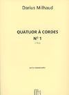 HAL LEONARD Milhaud, Darius: String Quartet No. 1, Op. 5 (parts)