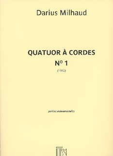 HAL LEONARD Milhaud, Darius: String Quartet No. 1, Op. 5 (parts)