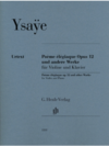 Ysaye (Iwazumi): Poème Élégiaque Op. 12 and Other Works (violin) HENLE