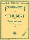 HAL LEONARD Schubert, Franz: 3 Sonatinas Op.137 (violin & piano)