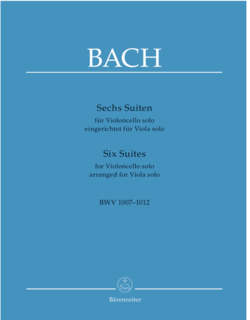 Barenreiter Bach (Park): 6 Suites, BWV 1007-1012 (viola) BARENREITER