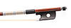 Canadian Eric Gagne cello bow, silver-mounted, lightly figured Pernambuco, with 3-color grip, 2022, Montreal, 80.3 grams