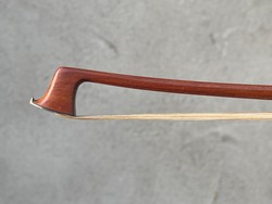 French Marcel Lapierre silver violin bow, circa 1955, Mirecourt, FRANCE, with Bernard Millant certificate of authenticity