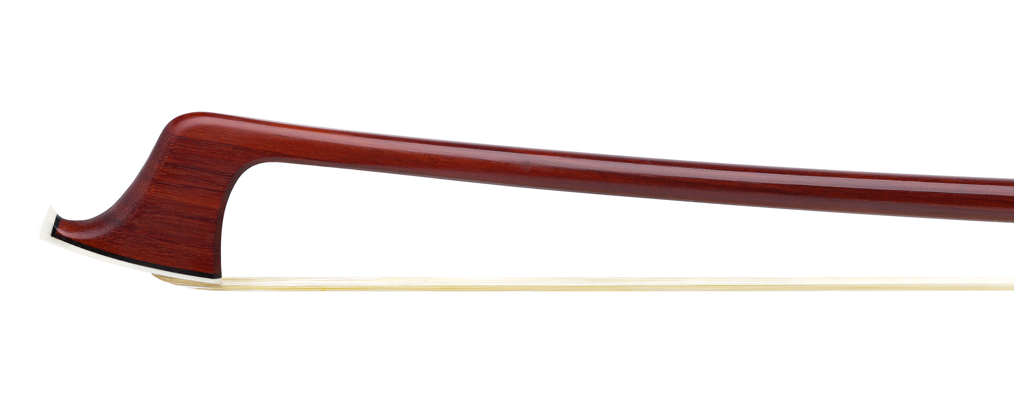 K. P. Lee  silver mounted round cello bow, #16, with silver tinsel and silver wire grip, 80.9 grams, USA