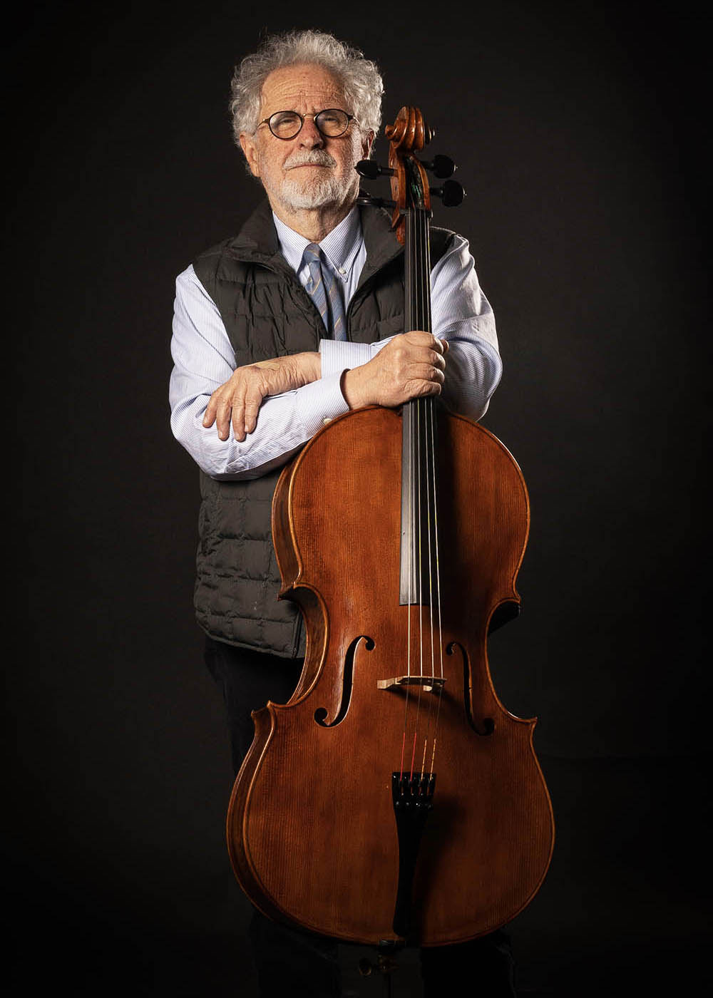 Italian Paolo Vettori cello, 2023, with highly figured one piece poplar back & sides, Florence, ITALY