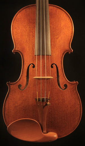 Angeli Special 4/4 violin, heavily antiqued red finish,  made from very old European wood