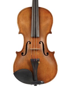 European "Jacobus Stainer" label violin, circa 1890, with birds-eye maple back, sides, and neck
