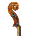 European "Jacobus Stainer" label violin, circa 1890, with birds-eye maple back, sides, and neck