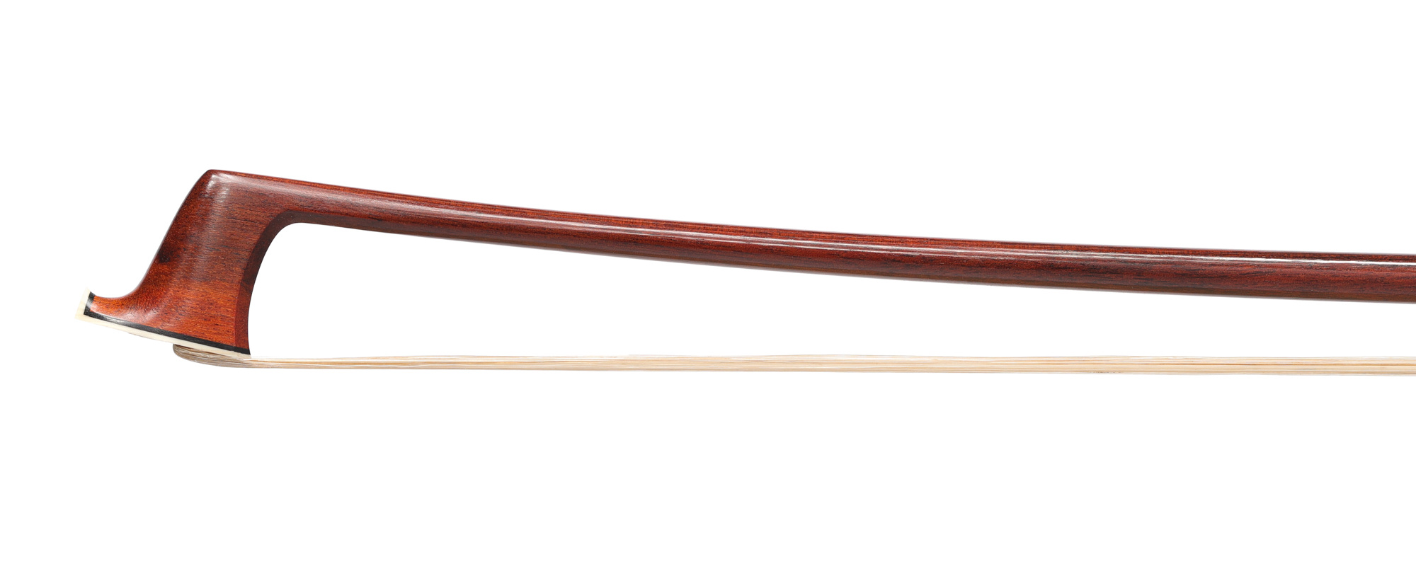 Italian Walter BARBIERO round Pernambuco violin bow, gold-mounted ebony, Padova, ITALY, new ***CERT***