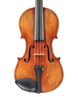 "Enricus Ceruti 1872" labeled violin, ca 1910, Germany