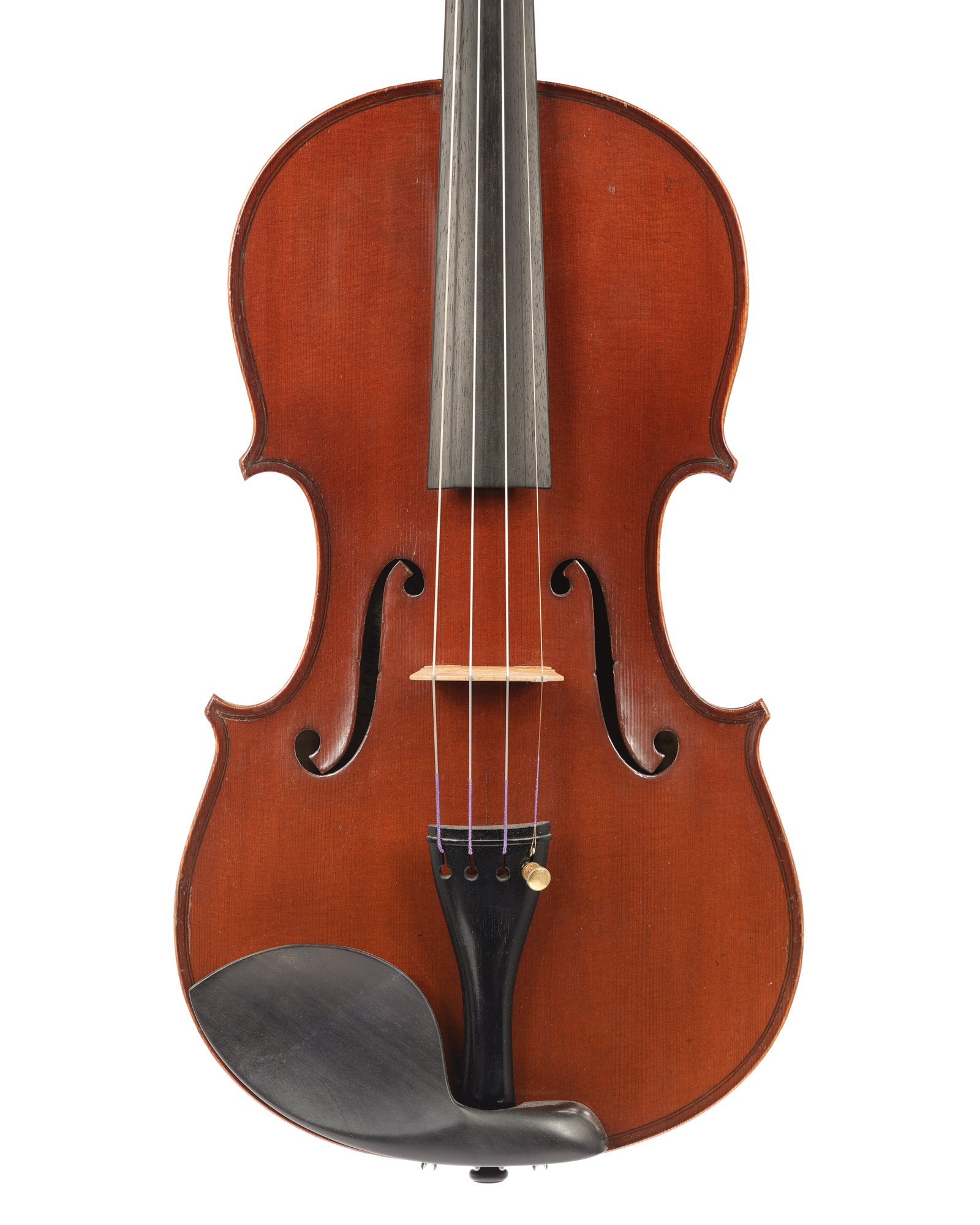 French French 4/4 violin labeled "Rudolph Wurlitzer CREMONA"