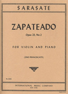 International Music Company Sarasate, Pablo de (Francescatti): Zapateado Op.23 No.2 (violin & piano)