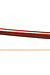 Brazilian ALYSIO De MATTOS cello bow, dark red-brown Pernambuco stick with silver-mounted ebony frog, silver tip, BRAZIL, 79.7 grams