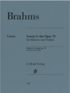 Brahms (Wiechert): Violin Sonata No. 1 G Major, Op. 78 (violin) HENLE