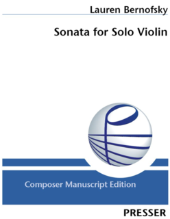 Presser Bernofsky: Sonata (violin) PRESSER