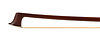 KNOLL dark octagonal Brazilwood violin bow, ebony & nickel, full-mounted, with pearl eyes, GERMANY