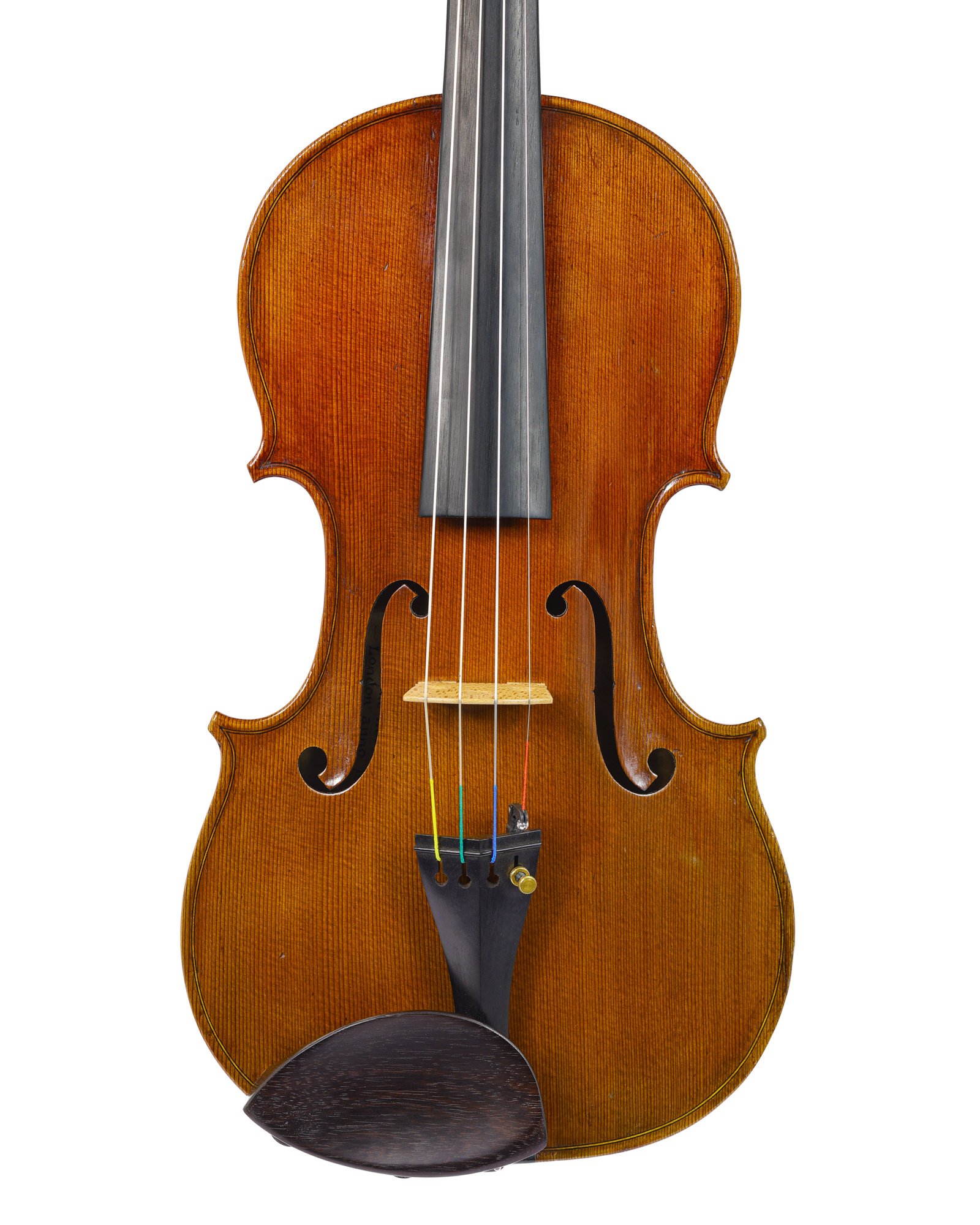 English George Wulme-Hudson violin, 1936, LONDON, Kenneth Warren & Son certificate