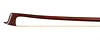 French Fine 3/4 round Pernambuco violin bow, nickel-mounted, 51.4 grams, FRANCE