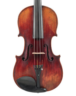 German 15.5" viola, red shaded varnish, unlabeled, Markneukirchen, GERMANY