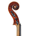 German 15.5" viola, red shaded varnish, unlabeled, Markneukirchen, GERMANY