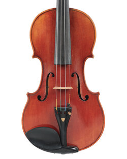 "Wood Bridge" highly flamed 4/4 violin, mod. 300