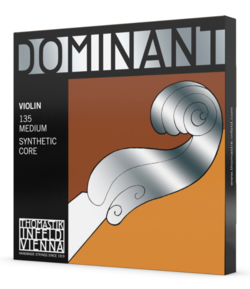 Thomastik-Infeld Dominant violin set aluminum ball E, aluminum D medium