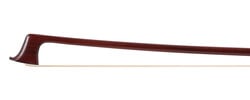 Cameron Robertson violin bow "Dominique Peccatte" model, snakewood frog/button with Shibu-Ichi bronze, Atlanta, GA, 61.7g *with certificate from maker*