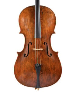 Michael Fischer cello, copy of a David Tecchler (2), Los Angeles, CA, 2019