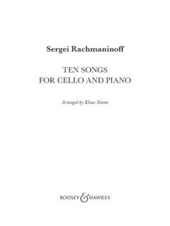 Rachmaninoff (Simon): Ten Songs (cello and piano) B&H