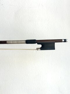"Lupot" brand old 7/8 violin bow, nickel, 55.8g | Metzler Violins