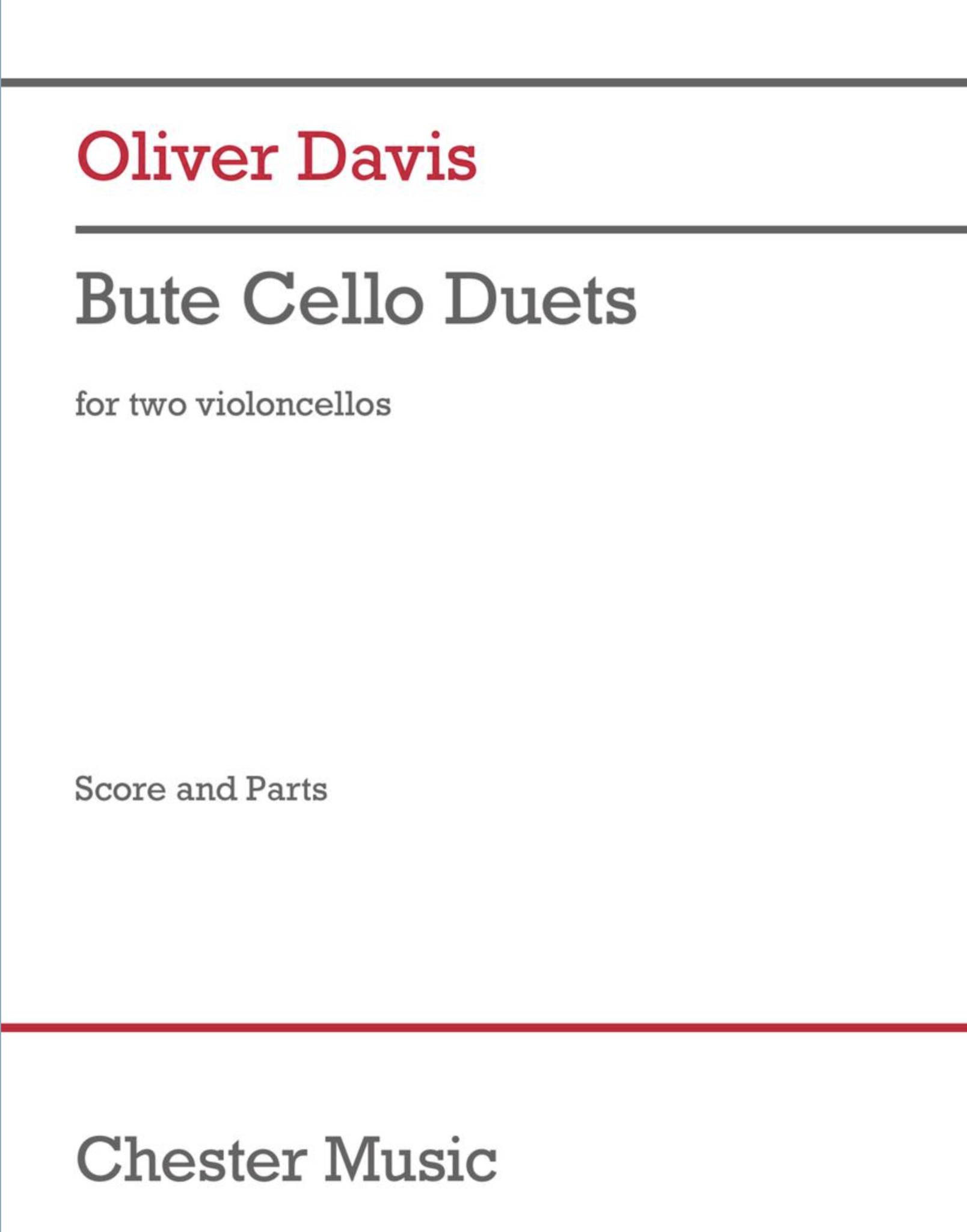CHESTER MUSIC Davis: Bute Cello Duets (two cellos) CHESTER | Metzler Violins