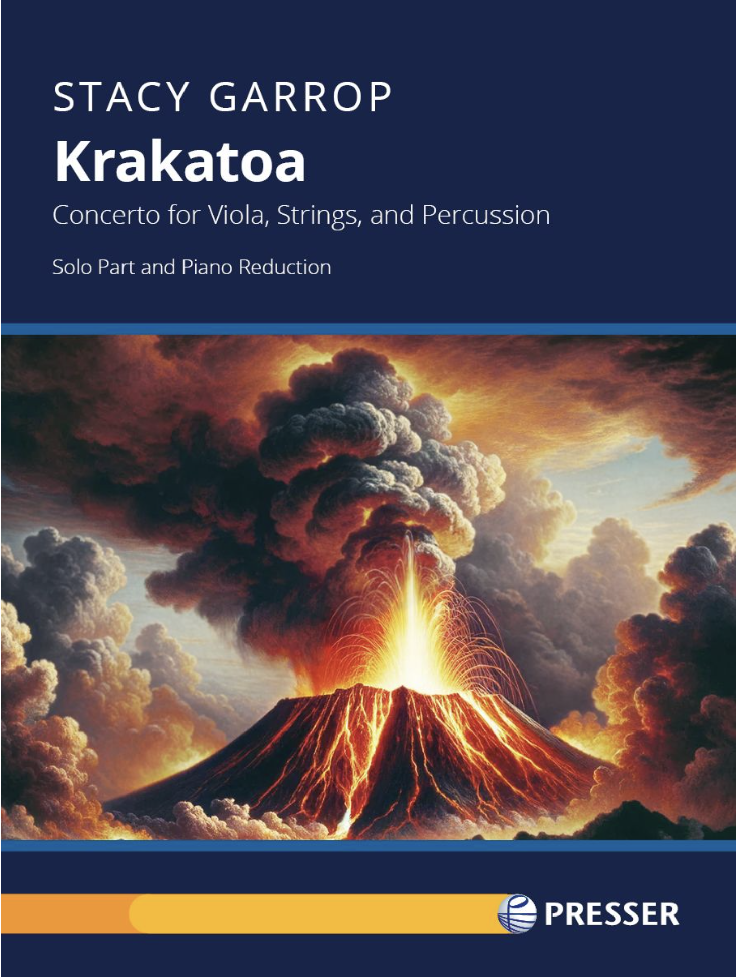 Presser Garrop: Krakatoa (viola and piano) PRESSER | Metzler Violins