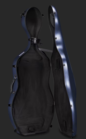 Eastman cello case, ABS plastic, hardshell with wheels, Blue