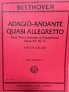 International Music Company Beethoven (Bartlett): Adagio-Andante quasi allegretto from The Creatures of Prometheus, Op. 43, No. 5 (six cellos) IMC | Metzler Violins