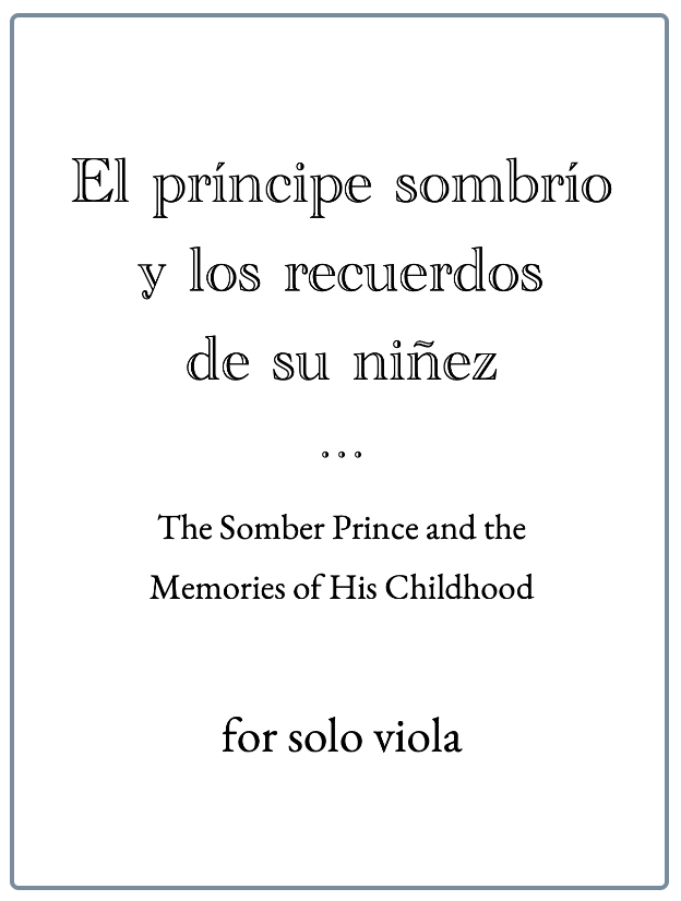 Dixon Vanderveer: El príncipe sombrío y los recuerdos de su niñez (viola) | Metzler Violins