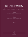 Barenreiter Beethoven: Piano Trios, Op. 70 (piano, violin, cello) BARENREITER | Metzler Violins