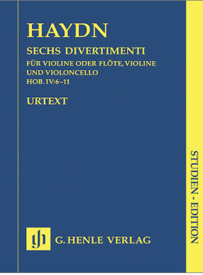 Haydn: 6 Divertimenti Hob.IV:6-11 (study score) HENLE | Metzler Violins