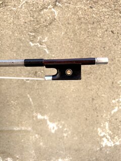 French Pierre Maline silver violin bow branded "FERET-MARCOTTE", Raffin cert. | Metzler Violins