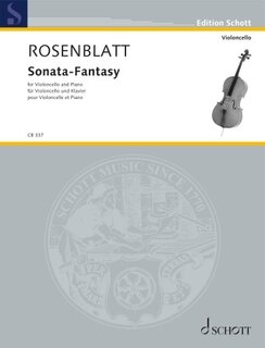 Schott Music Rosenblatt, Alexander: Sonata-Fantasy (Cello and Piano)