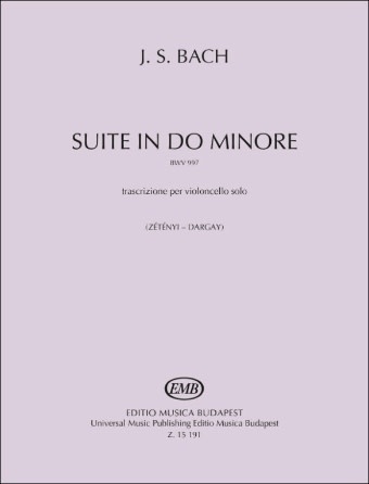 J.S. Bach: Suite in Do (C) minor, BWV 997, transcribed for Cello Solo EMB | Metzer Violins