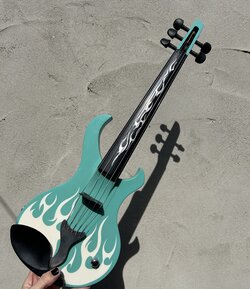 Wood Violins KATANA SABRE 5-string BEL-AIRE custom finish semi hollow-body Mark Wood Violins, USA